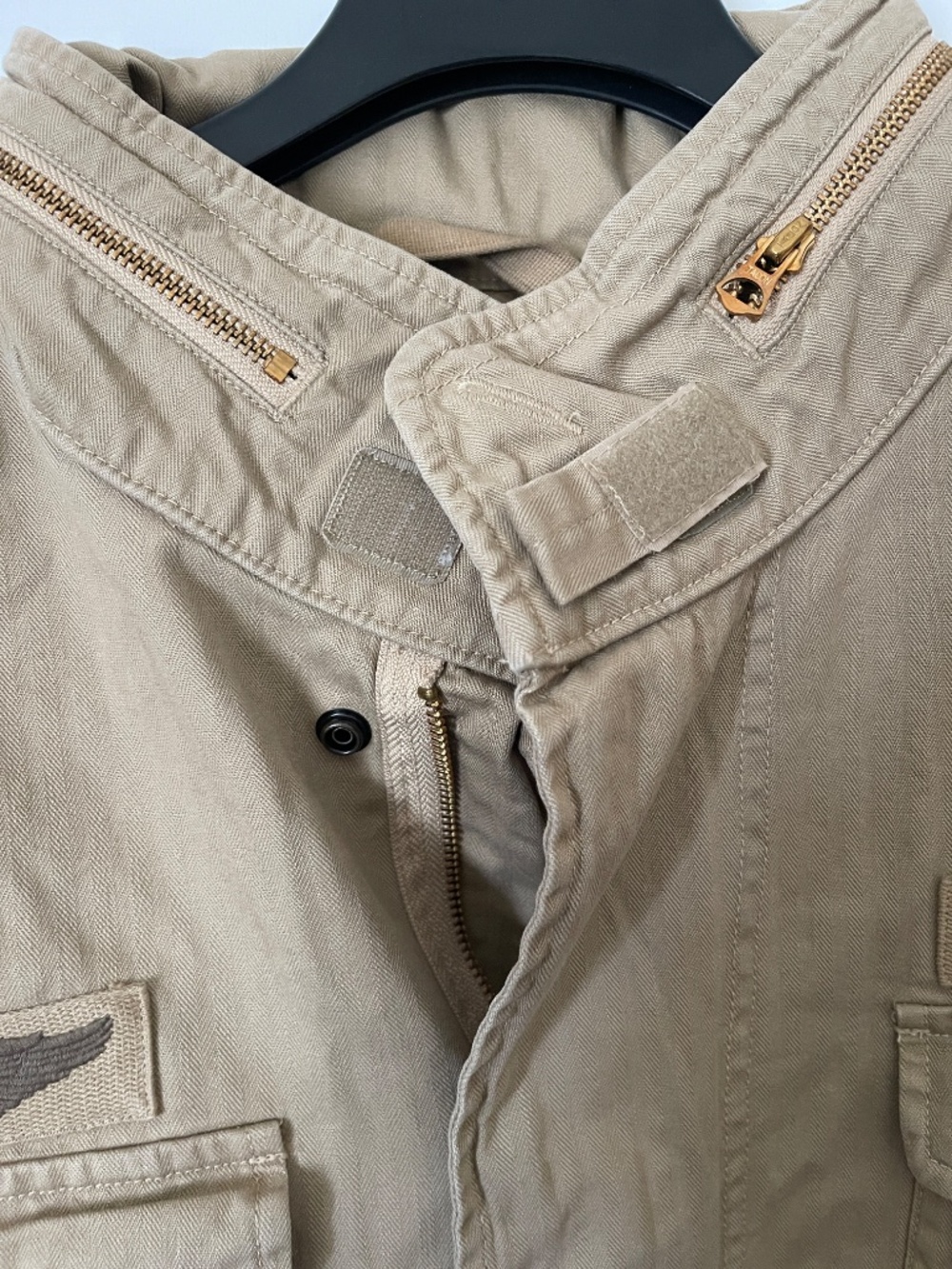 Polo Ralph Lauren US RL Tan Military Patch Jacket 2XLT NWT - Picture 10 of 11